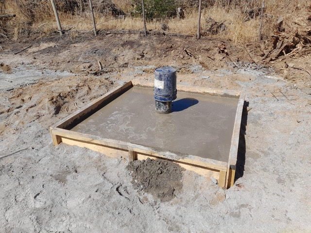 Construcción de la boca de un pozo profundo